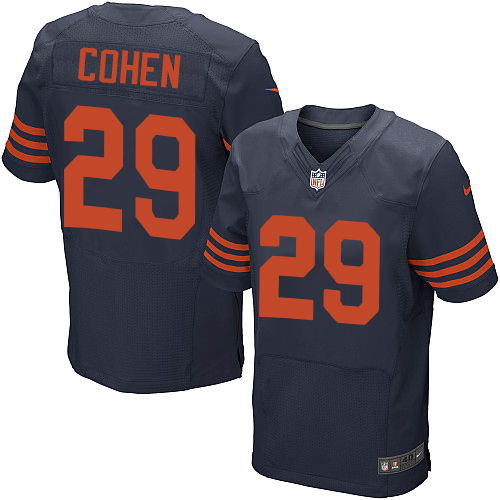 Nike Chicago Bears #29 Tarik Cohen Navy Blue Alternate Men’s Stitched NFL Elite Jersey