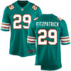 Men’s Miami Dolphins #29 Minkah Fitzpatrick Aqua Green Alternate Stitched NFL Nike Game Jersey