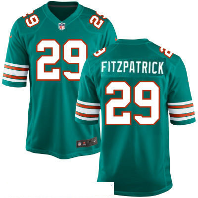 Men’s Miami Dolphins #29 Minkah Fitzpatrick Aqua Green Alternate Stitched NFL Nike Game Jersey