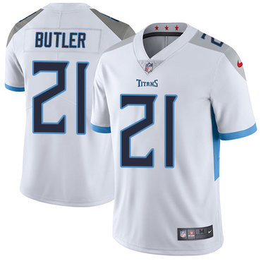 Nike Tennessee Titans #21 Malcolm Butler White Men’s Stitched NFL Vapor Untouchable Limited Jersey
