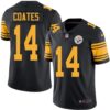 Nike Steelers #14 Sammie Coates Black Men’s Stitched NFL Limited Rush Jersey