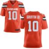 Men’s Cleveland Browns #10 Robert Griffin III Orange Alternate 2015 NFL Nike Elite Jersey
