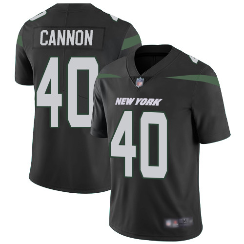 New York Jets #40 Trenton Cannon Black Alternate Men’s Stitched Football Vapor Untouchable Limited Jersey