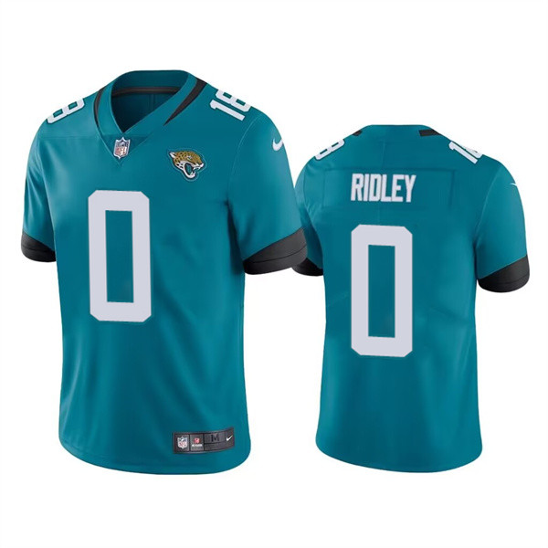 Men’s Jacksonville Jaguars #0 Calvin Ridley Teal Vapor Untouchable Limited Stitched Jersey