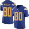 Nike Chargers #80 Kellen Winslow Electric Blue Men’s Stitched NFL Limited Rush Jersey
