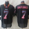 Nike San Francisco 49ers #7 Colin Kaepernick 2014 USA Flag Fashion Black Elite Jersey