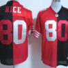 Nike San Francisco 49ers #80 Jerry Rice Red/Black Two Tone Elite Jersey
