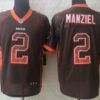 Nike Cleveland Browns #2 Johnny Manziel Drift Fashion Brown Elite Jersey
