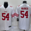 Men’s San Francisco 49ers #54 Fred Warner 2022 New White Vapor Untouchable Stitched Jersey