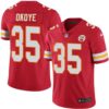 Nike Kansas City Chiefs #35 Christian Okoye Red Team Color Men’s Stitched NFL Vapor Untouchable Limited Jersey