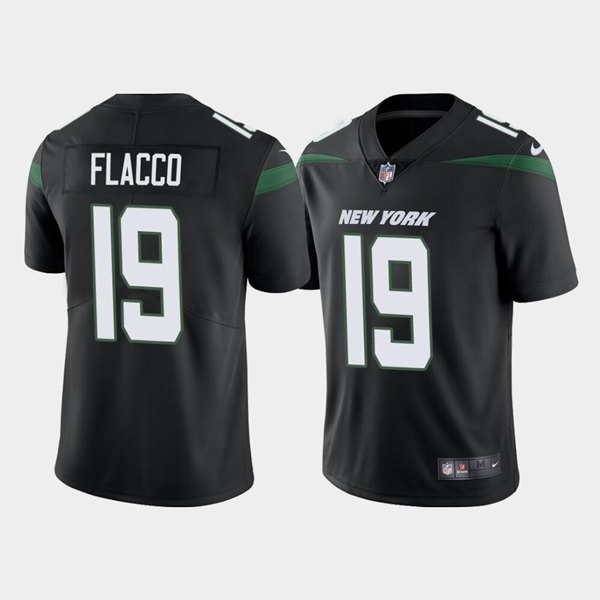 Men’s New York Jets #19 Joe Flacco Black Vapor Limited Stitched Jersey