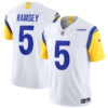 Men’s Los Angeles Rams #5 Jalen Ramsey White 2023 F.U.S.E. Vapor Untouchable Limited Football Stitched Jersey