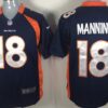 Nike Denver Broncos #18 Peyton Manning Blue Game Jersey