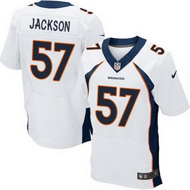 Men’s Denver Broncos #57 Tom Jackson White Retired Player NFL Nike Elite Jersey