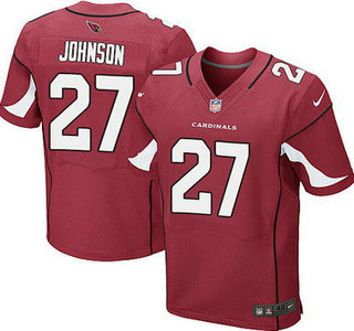 Men’s Arizona Cardinals #27 Chris Johnson Red Team Color NFL Nike Elite Jersey
