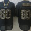 Nike New Orleans Saints #80 Jimmy Graham Lights Out Black Ornamented Elite Jersey