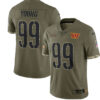 Men’s Washington Commanders #99 Chase Young 2022 Olive Salute To Service Limited Stitched Jersey