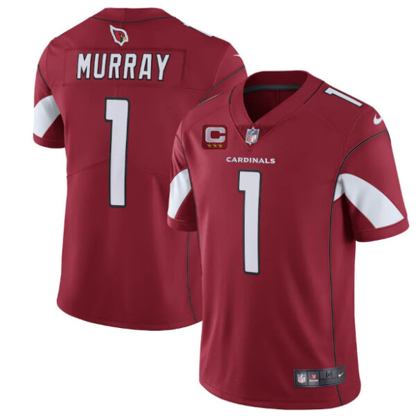 Men’s Arizona Cardinals #1 Kyler Murray Red 3-star C Patch apor Untouchable Limited Stitched NFL Jersey