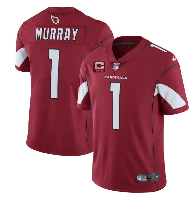 Men’s Arizona Cardinals #1 Kyler Murray Red 3-star C Patch apor Untouchable Limited Stitched NFL Jersey