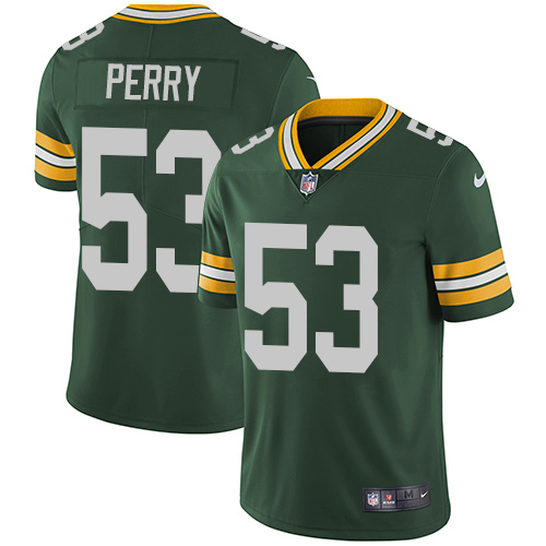 Nike Green Bay Packers #53 Nick Perry Green Team Color Men’s Stitched NFL Vapor Untouchable Limited Jersey