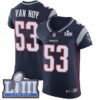 #53 Elite Kyle Van Noy Navy Blue Nike NFL Home Men’s Jersey New England Patriots Vapor Untouchable Super Bowl LIII Bound