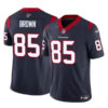 Men’s Houston Texans #85 Noah Brown Navy 2023 F.U.S.E. Vapor Untouchable Football Stitched Jersey