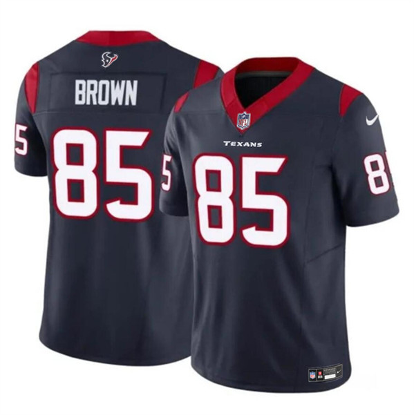 Men’s Houston Texans #85 Noah Brown Navy 2023 F.U.S.E. Vapor Untouchable Football Stitched Jersey