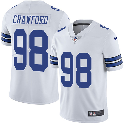 Nike Dallas Cowboys #98 Tyrone Crawford White Men’s Stitched NFL Vapor Untouchable Limited Jersey