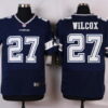 Men’s Dallas Cowboys #27 J. J. Wilcox Navy Blue Team Color NFL Nike Elite Jersey