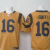 Men’s Los Angeles Rams #16 Jared Goff Nike Gold Color Rush 2015 NFL Elite Jersey