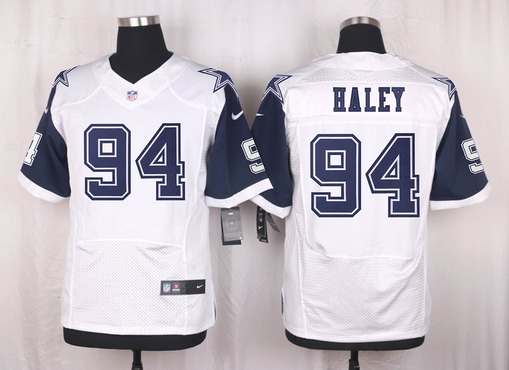 Men’s Dallas Cowboys #94 Charles Haley Nike White Color Rush 2015 NFL Elite Jersey