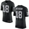 Men’s Oakland Raiders #18 Cordarrelle Patterson Black Team Color Stitched NFL Nike Elite Jersey