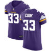 Men’s Nike Minnesota Vikings #33 Dalvin Cook Purple Team Color Stitched NFL Vapor Untouchable Elite Jersey