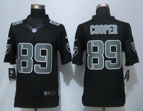 Men’s Oakland Raiders #89 Amari Cooper Black Impact NFL Nike Limited Jersey