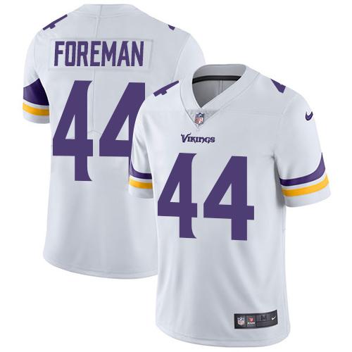 Nike Minnesota Vikings #44 Chuck Foreman White Men’s Stitched NFL Vapor Untouchable Limited Jersey