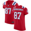 Men’s Nike New England Patriots #87 Rob Gronkowski Red Alternate Stitched NFL Vapor Untouchable Elite Jersey