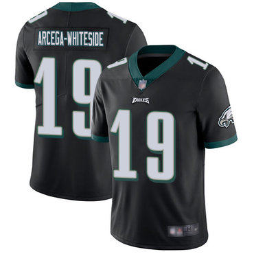 Eagles #19 JJ Arcega-Whiteside Black Alternate Men’s Stitched Football Vapor Untouchable Limited Jersey