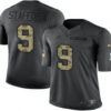 Men’s Detroit Lions #9 Matthew Stafford Black Anthracite 2016 Salute To Service Stitched NFL Nike Limited Jersey