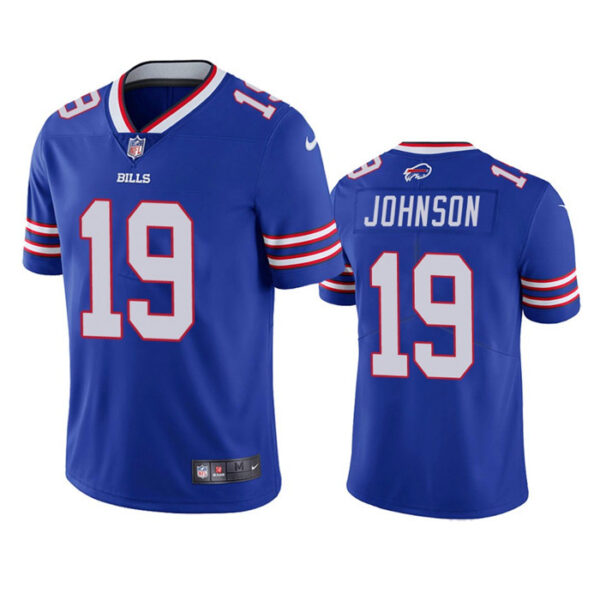 Men’s Buffalo Bills #19 KeeSean Johnson Blue Vapor Untouchable Limited Stitched Jersey