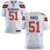 Men’s Cleveland Browns #51 Barkevious Mingo White Road 2015 NFL Nike Elite Jersey