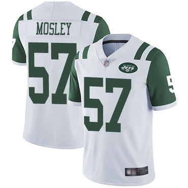 Jets #57 C.J. Mosley White Men’s Stitched Football Vapor Untouchable Limited Jersey