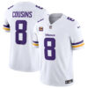 Men’s Minnesota Vikings #8 Kirk Cousins White 2023 F.U.S.E. With 4-Star C Patch Vapor Untouchable Limited Football Stitched Jersey
