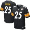 Men’s Pittsburgh Steelers #25 Brandon Boykin Black Team Color NFL Nike Elite Jersey