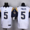Nike St. Louis Rams #5 Nick Foles White Elite Jersey