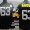 Pittsburgh Steelers #63 Dermontti Dawson Black Throwback Jersey