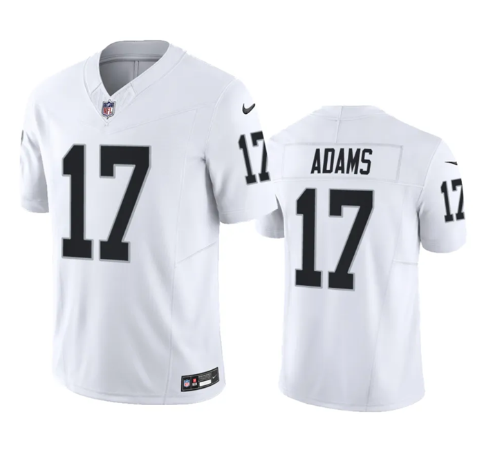Men’s Las Vegas Raiders #17 Davante Adams White 2023 F.U.S.E Vapor Untouchable Stitched Football Jersey
