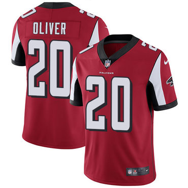 Nike Falcons #20 Isaiah Oliver Red Team Color Men’s Stitched NFL Vapor Untouchable Limited Jersey