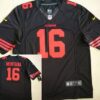 Nike San Francisco 49ers #16 Joe Montana 2015 Black Limited Jersey