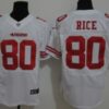 Nike San Francisco 49ers #80 Jerry Rice White Elite Jersey