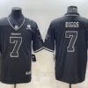 Men’s Dallas Cowboys #7 Trevon Diggs Black With 1960 Patch Limited Stitched Football Jersey
